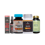 Energy Boost Protocol: Liposomal Vitamin B12 Oral Spray, Liposomal NAD Plus, Tiger Milk Mushroom, Keto Fusion Blend